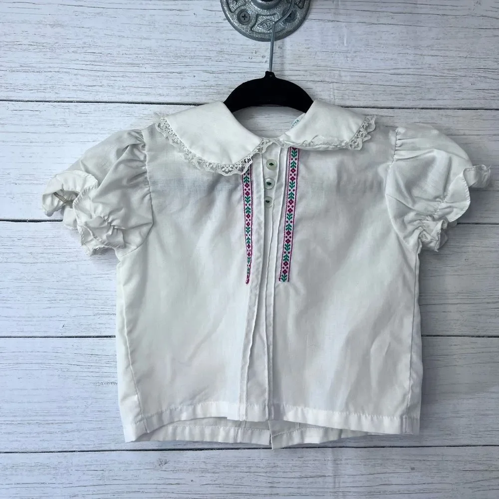 Vintage Girl’s Christmas Bundle Angel Smock, Short & Long Sleeve Button Back
